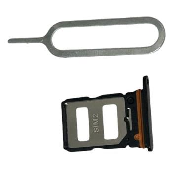Imagem de zhxchzhi Suporte de bandeja de cartão SIM Daul OEM + pino de substituição para XIAOMI POCO F5 Preto