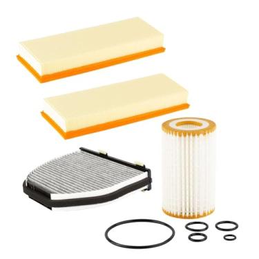 Imagem de Filtro de ar do motor CUK29005 C3698/3-2 (2 peças) HU718/5X serve para Mercedes-Benz C240 E320 C230 C300 C320 C350 E350 E500 Gl450 Sl500 Filtro de ar de cabine Filtro de óleo