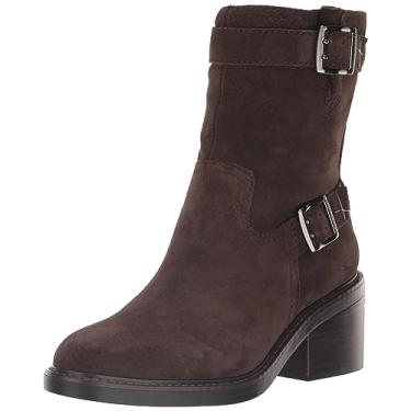 Imagem de Vince Camuto Bota feminina Vergila com salto bloco no tornozelo, Castanha fumê, 8.5