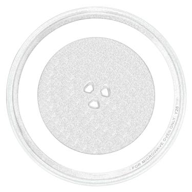 Imagem de Bandeja de vidro para micro-ondas de 32,4 cm adequada para Kenmore LG Sears, placa giratória de vidro para micro-ondas, placa de forno de micro-ondas de 32 cm substitui 1B71961F 1B71961E 1B71961H