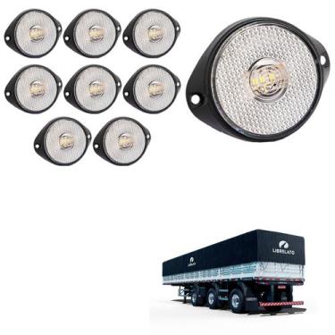 Imagem de 10 Lanterna Frontal Librelato LED Cristal 65mm c Sup e Conec - DW Comp
