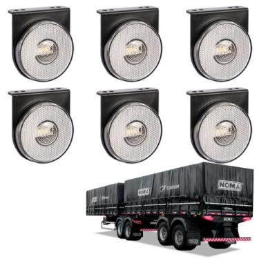 Imagem de 6 Lanterna Lateral Noma LED Cristal 85mm c/ Suporte - Fio - DW Compone