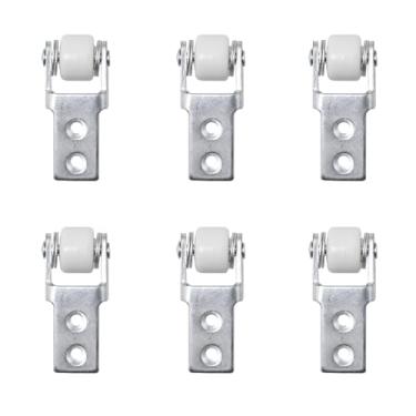 Imagem de TAODAN 6 peças roda de 15 mm de diâmetro guia de trilho de porta deslizante roda guia de nylon roda rodízio mobília roda guia de mesa de jantar roda adequada para acessórios de ferragens de móveis