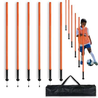Imagem de AKABIKE Conjunto de bastões de treinamento de agilidade (pike/água/base de borracha com mastros de 1 m a 1,5 m)