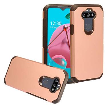 Imagem de CELZEN - for LG Aristo 5, K31 Rebel, Tribute Monarch, Fortune 3, Phoenix 5, Risio 4, K31, K8X - Rubberized Phone Case - AH2 Rosegold