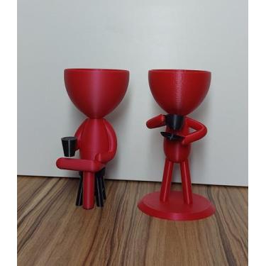 Imagem de Kit  Vasinhos Decorativo Robert Plant Bob Para Suculentas - 3DB Wonder