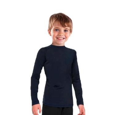 Imagem de Blusa Infantil Manga Longa Proteção Solar UV50+: Kit 2 Cores Sortidas 