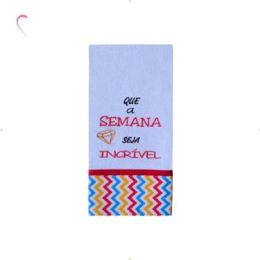 Imagem de Pano De Prato Bordado Coleção Momentos 100% Algodão - Autoestima Home,