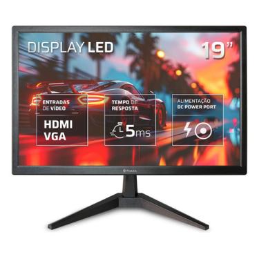 Imagem de Monitor Fmaxx 19'' Led Com Hdmi Vga Vesa 100v/240v Cor Preto Mq19v MQ19V