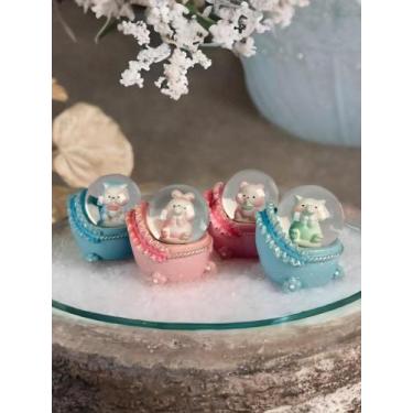 Imagem de Mini Globo De Neve com LED Animais Fofos Luatek RR-02