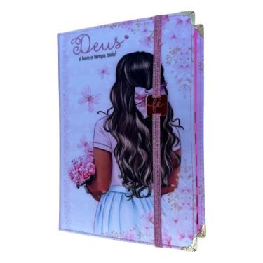 Imagem de Bíblia Ntlh Garota Capa Dura Acolchoada + Elástico rosa e Indice - SBB