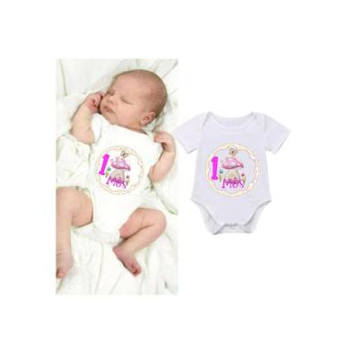 Imagem de Kit adesivo Jardim Encantado 12 meses mesversario bebe para colar no b