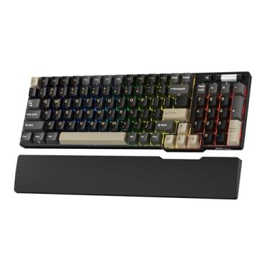 Imagem de RK ROYAL KLUDGE RK96 RGB Limited Ed, 90% 96 teclas sem fio 3 modos BT5.0/2.4G/USB-C teclado mecânico hot swappable com descanso de pulso, controle de volume, software, bateria maciça, interruptor RK