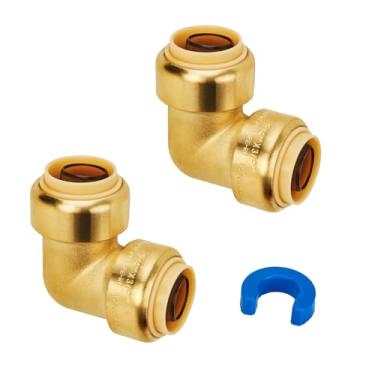 Imagem de SUNGATOR — Cotovelo de 90 graus, encaixe de cotovelo de encaixe de PEX, 3/4 Inch, 2 Count