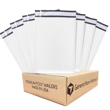 Imagem de Envelopes de poliéster brancos premium 10 x 13, envelopes de envio autovedantes extra fortes, envelopes multiuso para uso comercial e pessoal, impermeável, resistente a rasgos e perfurações (200