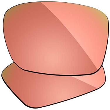 Imagem de Firtox Lentes polarizadas de substituição compatíveis com óculos de sol Oakley Turbine OO9263 - Blush Gold