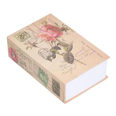 Imagem de Cofre Em Formato de Livro Com Cadeado, Cofre Portátil Secreto Com Chave, Cofrinho, Joias, Dinheiro, Páginas Reais, Design Vintage, 18x11,6x5,5cm