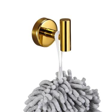 Imagem de Conjunto de acessórios para banheiro em ouro brilhante 304 Barra de toalha de aço inoxidável Suporte para papel higiênico Gancho Kit de prateleira para banheiro, gancho