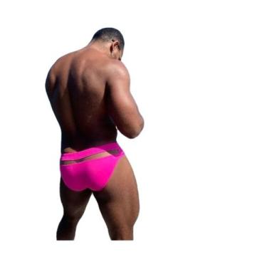 Imagem de sunga sexy slip com tule transparência na parte de trás - ALVEZ ALVES 