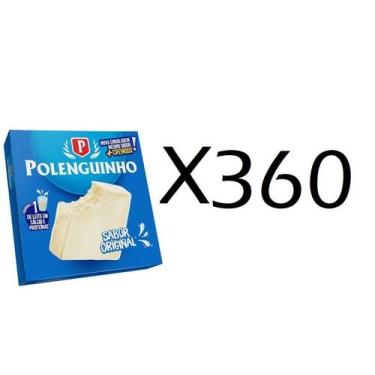 Imagem de 5 caixas de Polenguinho Polenghi Queijo Processado Kit com 360 unidade