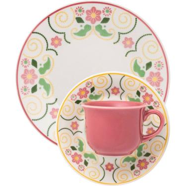 Imagem de Kit Jogo Café Lanche Atual Lima Oxford 2 Pessoas 4 Peças