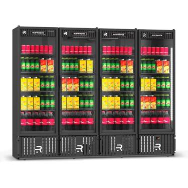 Imagem de Visa Cooler Multiuso 4 Portas Preto/Preto VCM4P 220V - Refrimate