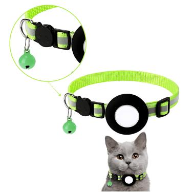 Imagem de Coleira com Suporte GPS Rastreador Gato, Cachorro, PET Cor:Neon