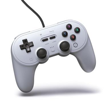 Imagem de 8BitDo Pro 2 Wired Controller for Switch, Windows, Steam Deck & Raspberry Pi (Gray Edition)