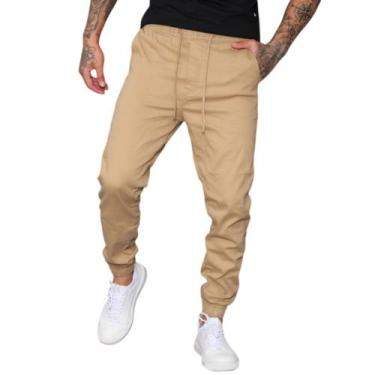 Imagem de Calça Jogger Masculina Jeans ou Sarja Slim Fit Confortável - Mitchelgu