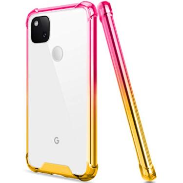 Imagem de Salawat Capa para Google Pixel 4a [não serve para 4a 5G], capa protetora rígida rígida de TPU (poliuretano termoplástico) reforçada à prova de choque para Google Pixel 4a 5,8 polegadas 2020 (ouro