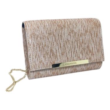 Imagem de Bolsa de Festa Feminina Metalizada Elegante Chenson