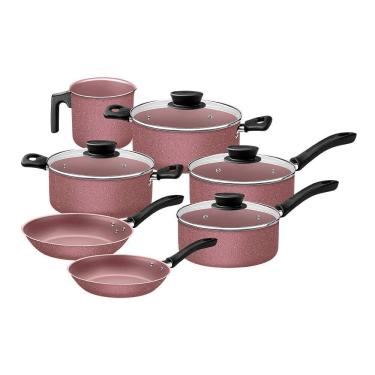 Imagem de Jogo de Panelas Tramontina Linz 28299406 Rosa