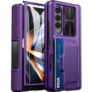 Imagem de Capa Viaotaily para Samsung Galaxy Z Fold 4 - Roxa Escuro