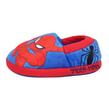 Imagem de Favorite Characters Pantufa Homem-Aranha 0SPF262 (bebê/criança pequena), Vermelho, 5-6 Toddler