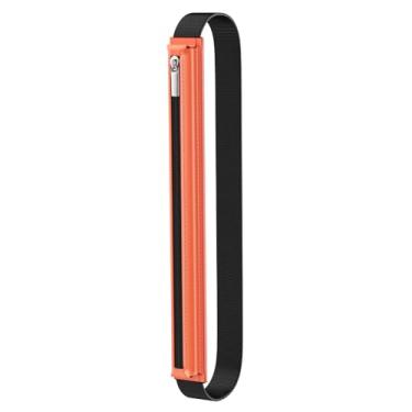 Imagem de MoKo Pencil Case Fit Apple Pencil Pro, Apple Pencil (USB-C), Apple Pencil 1st/2nd Generation, Stylus Pencil Sleeve PU Leather Zipper Pouch with Elastic Band for 9.7"-12.9" Tablet, Orange