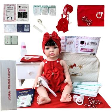 Imagem de Bebê Reborn Boneca Enxoval Completo + Bolsa Maternidade