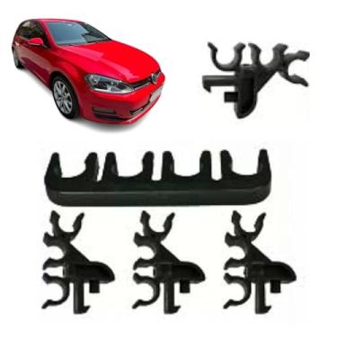 Imagem de Kit 5 Grampos Presilhas Cabos Velas Gol Voyage Saveiro Jetta Bora Kombi Fox Polo Golf Parati SpaceFox