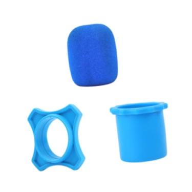 Imagem de Kokiya Tampa de esponja de microfone Anti-deslizamento Bottom Hight Selper para gravação de estúdio Bar Uso doméstico, Azul