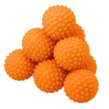 Imagem de Kit 120 Bolinha Cravo Fisioterapia Anti Stress Mão Bola Pet (Laranja)