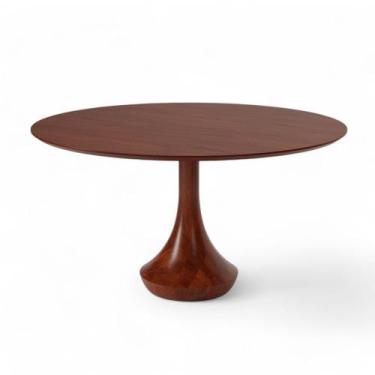 Imagem de Mesa Jantar Betim Redonda Cor Castanho 140cm - 76990 - Sun House