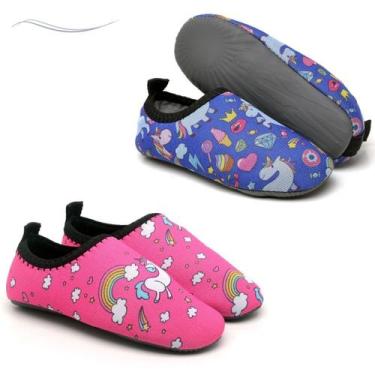 Imagem de Kit 2 Sapatilhas Infantis Nautica Personagens Unissex Tenis Areia Agua