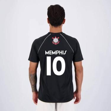 Imagem de Camisa Corinthians Memphis 10 Logo Preta - Coimbra, GG