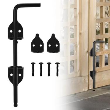 Imagem de URDOGSL Haste de queda de 30,5 cm para uso pesado de cana - Trava de aterramento de portão de aço projetada para portões de vinil de metal de madeira ou aplicações de cerca de portas duplas - 1 pacote