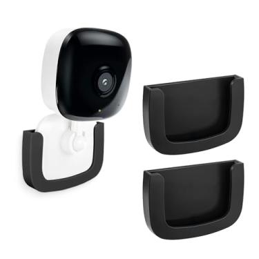 Imagem de MagitcSee Suporte para Câmera de Segurança Inteligente TP-Link Kasa EC60, KC100, KC105, KC400, 2 Unidades, Preto, Plástico, Montagem na Parede e Janela
