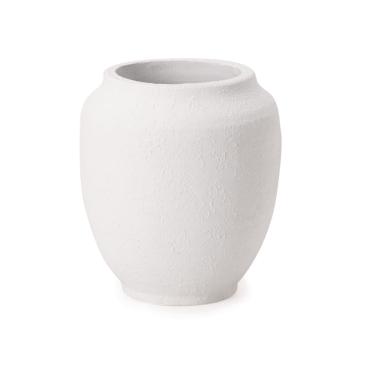 Imagem de Vaso em cimento branco rustico G