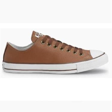 Imagem de Tenis all star chuck taylor cano baixo ref ct045 unissex, 37, Marrom, 