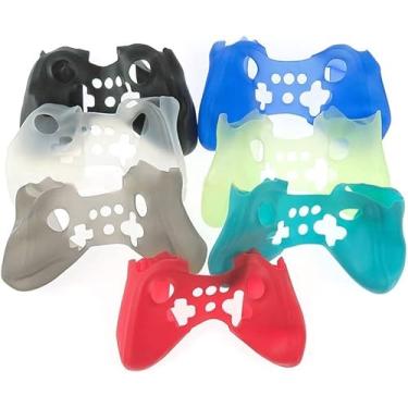 Imagem de Capa protetora de silicone colorida macia para controle Wii U Pro (amarelo)