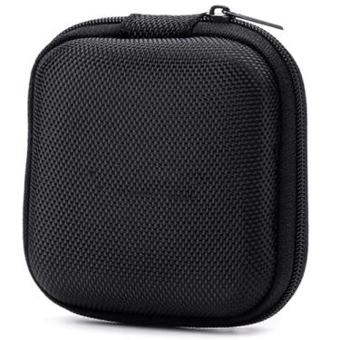 Imagem de Capa para fone de ouvido de 7,6 cm com bolso interno de malha e alça de fixação, capa de fone de ouvido à prova d'água com alça de zíper, capa de fone de ouvido multiuso para cabo de dados, capa de