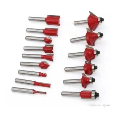 Imagem de Jogo De Fresas Tupia C/12 Pçs 6Mm Com Maleta - siga Tools