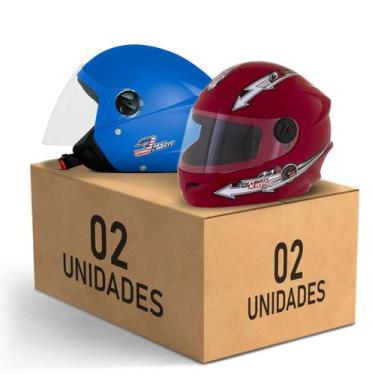 Imagem de Kit 2 Capacete New Liberty 3 Elite + Liberty 4 Kids Feminino Masculino